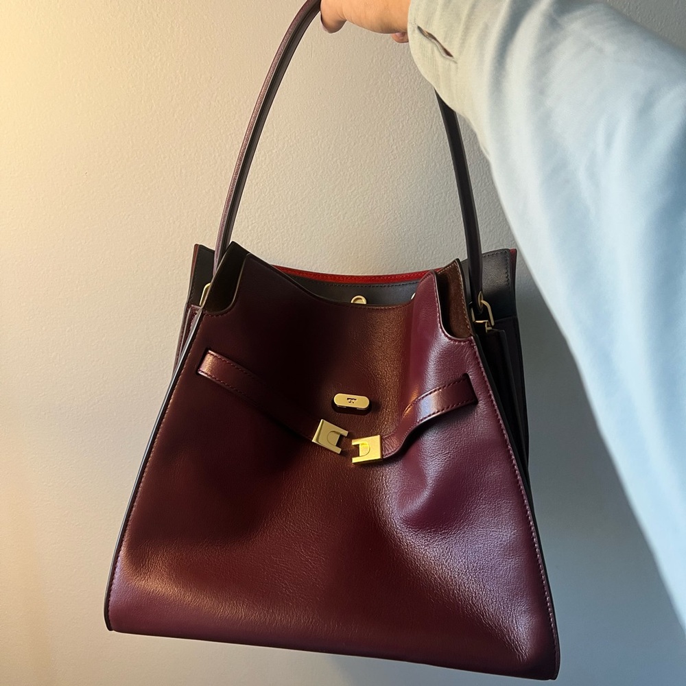 Large Burgundy Lee Radziwill Double